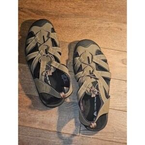 Ozark Trail Closed Toe Bungee Lace Sport Rugged Hike Sandals BrownishGray Men 13